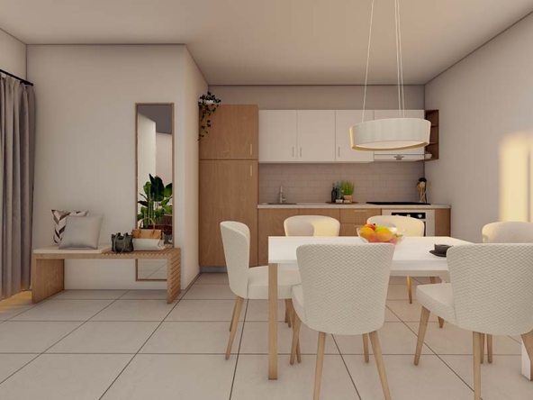 Cucina - Quadrilocale con giardino - Avenida Suites