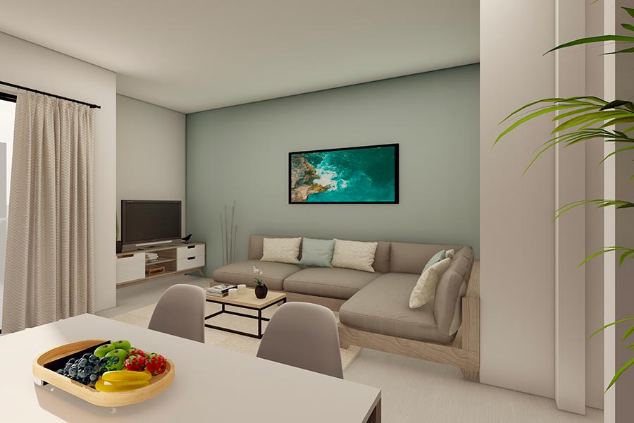 Soggiorno - Trilocale - Avenida Suites