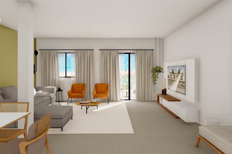 Soggiorno - Trilocale PLUS con vista panoramica - Avenida Suites